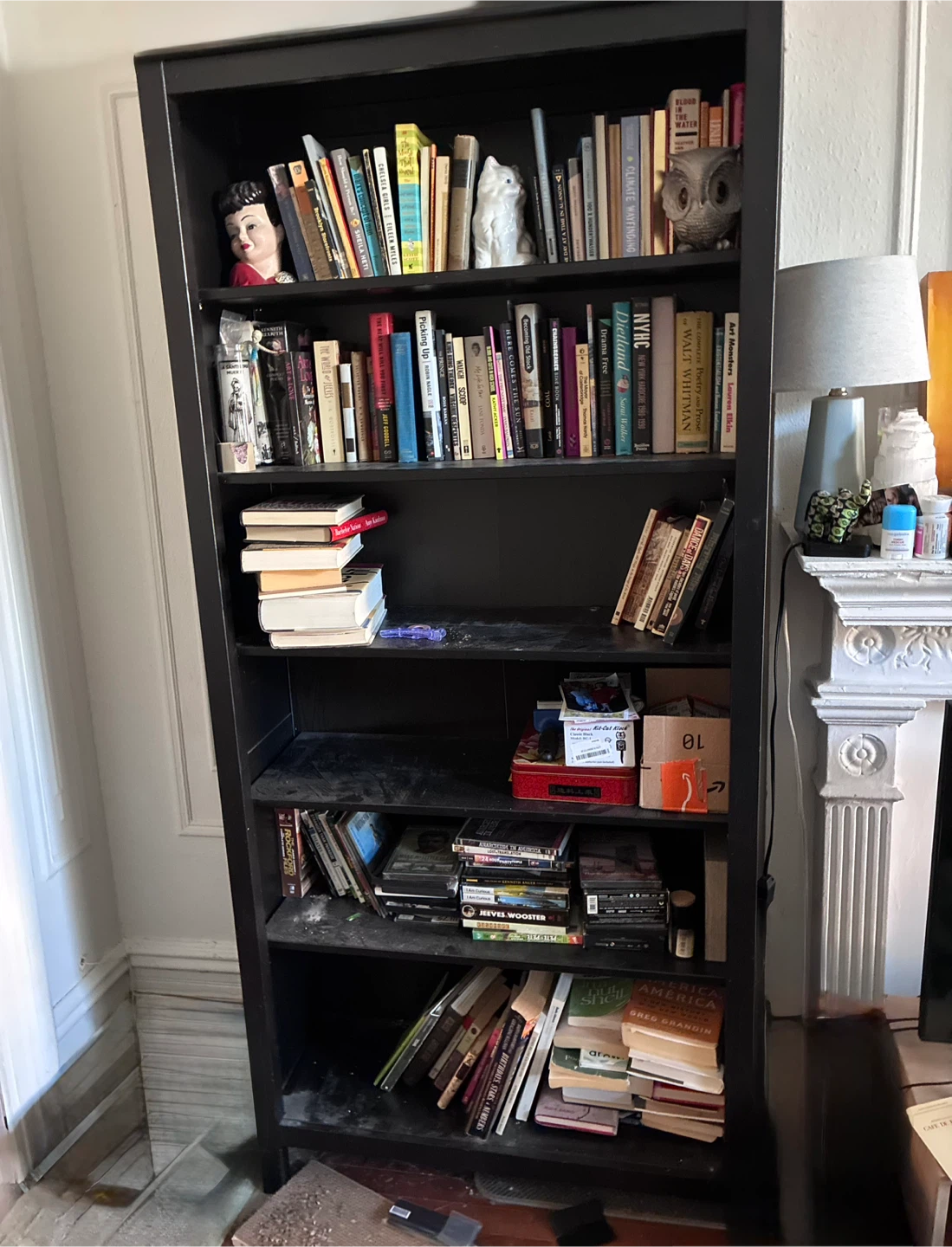 Black Wooden Bookshelf