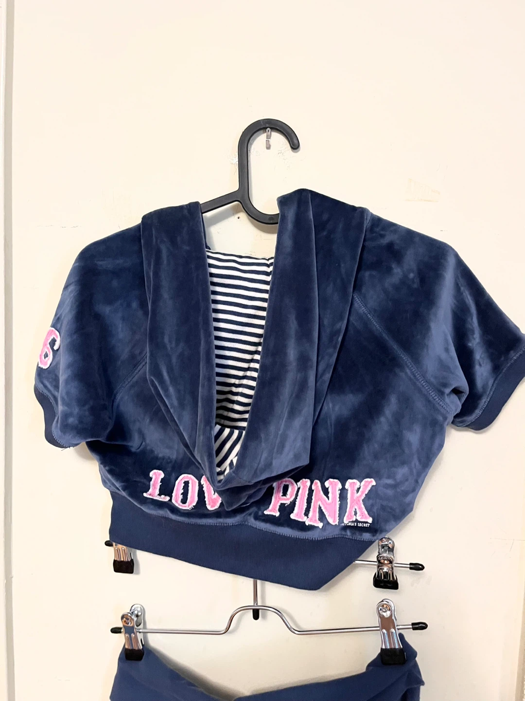 Victoria's Secret PINK Velour Short Sleeve Set Size S - photo 5