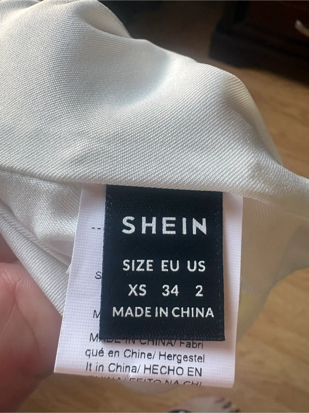 White Shein Ruched Mini Skirt - photo 2