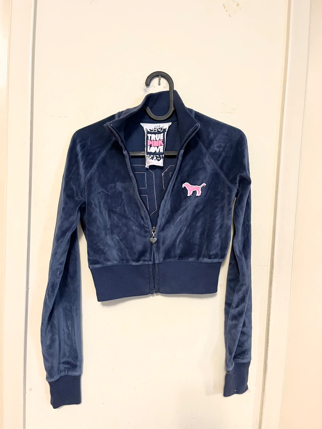 Victoria's Secret Pink Velour Track Jacket XS