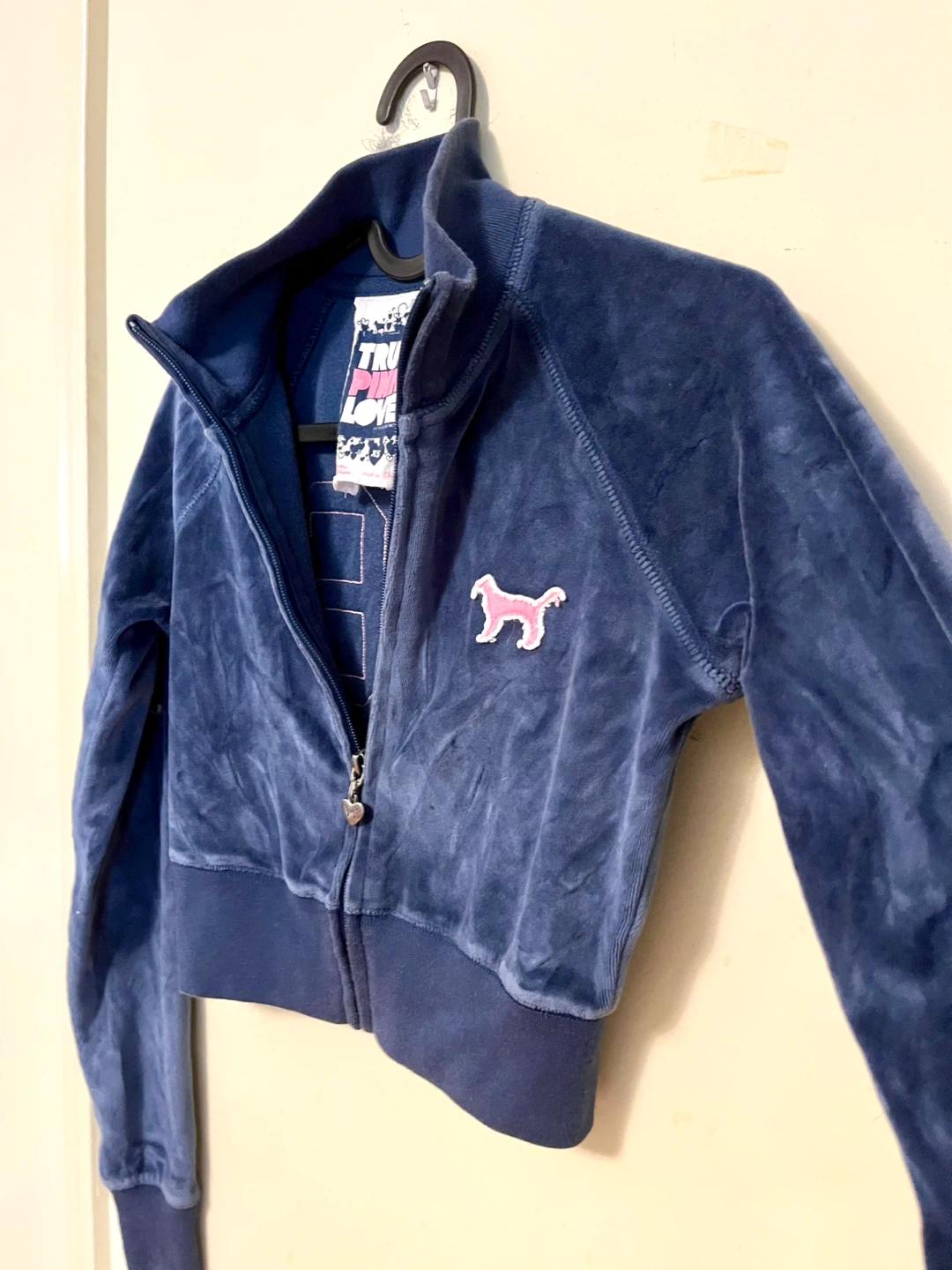Victoria's Secret Pink Velour Track Jacket XS - photo 3