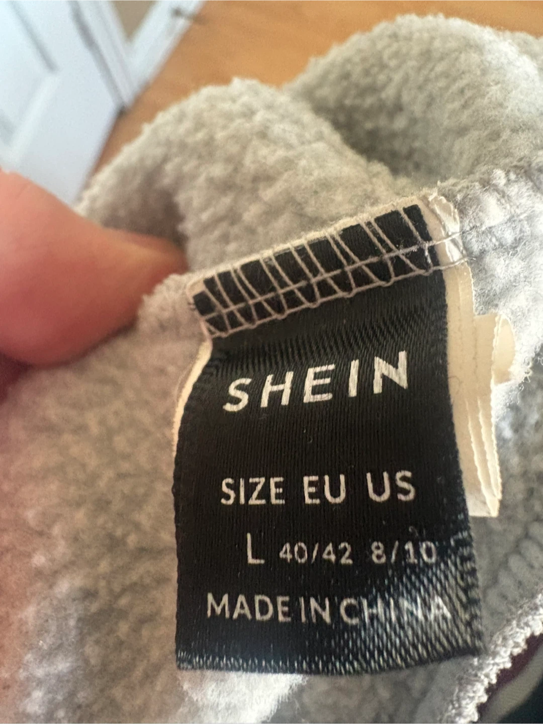 SHEIN Los Angeles Hoodie Grey - photo 2