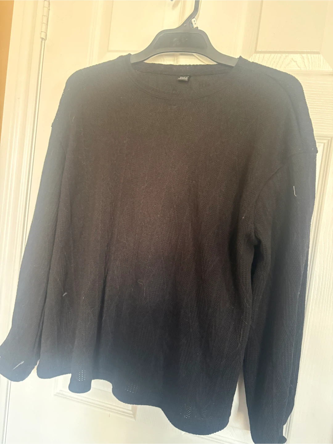 SHEIN black long-sleeve sweater