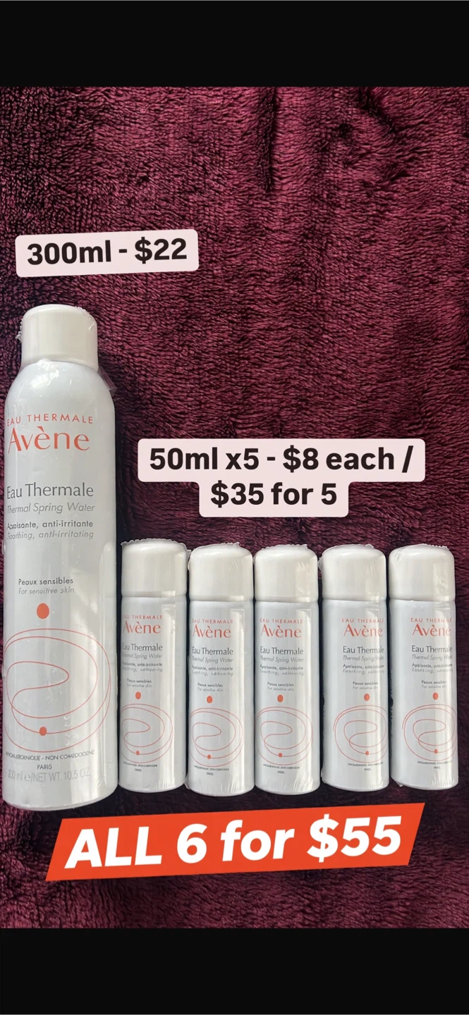 Avène Thermal Spring Water Spray Assorted Sizes