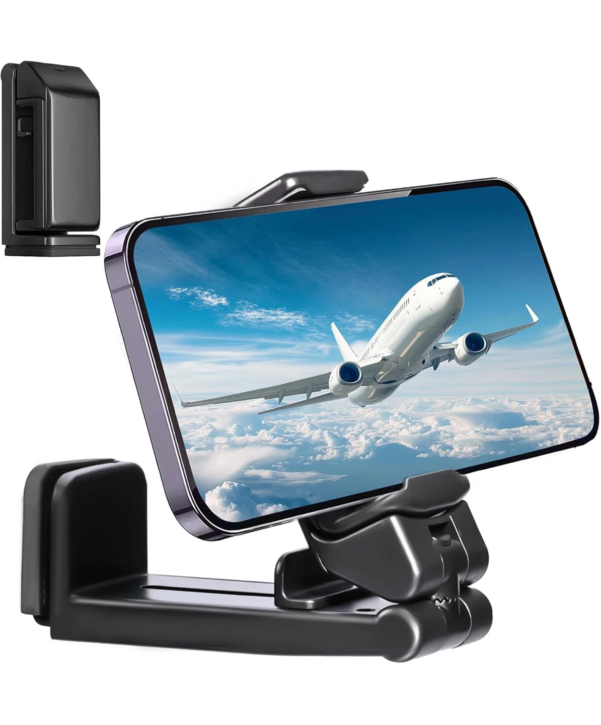 Airplane Phone Holder - 360 Degree Rotation Foldable Phone Stand
