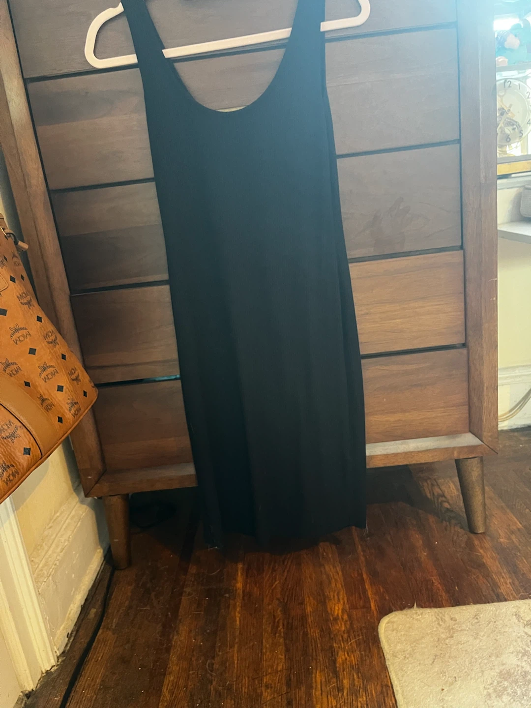 H&M Black Ribbed Tank Dress