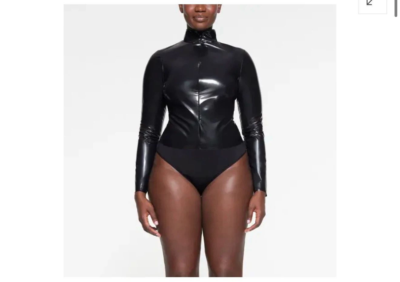 SKIMS Stretch Vinyl Long Sleeve Bodysuit