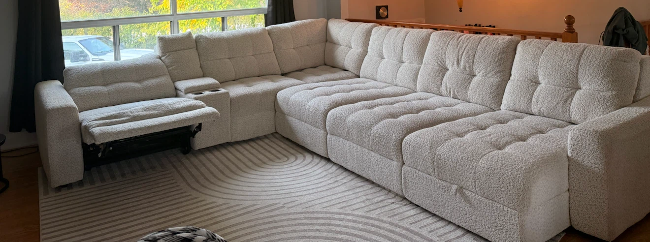 7 piece chenille sectional - photo 2