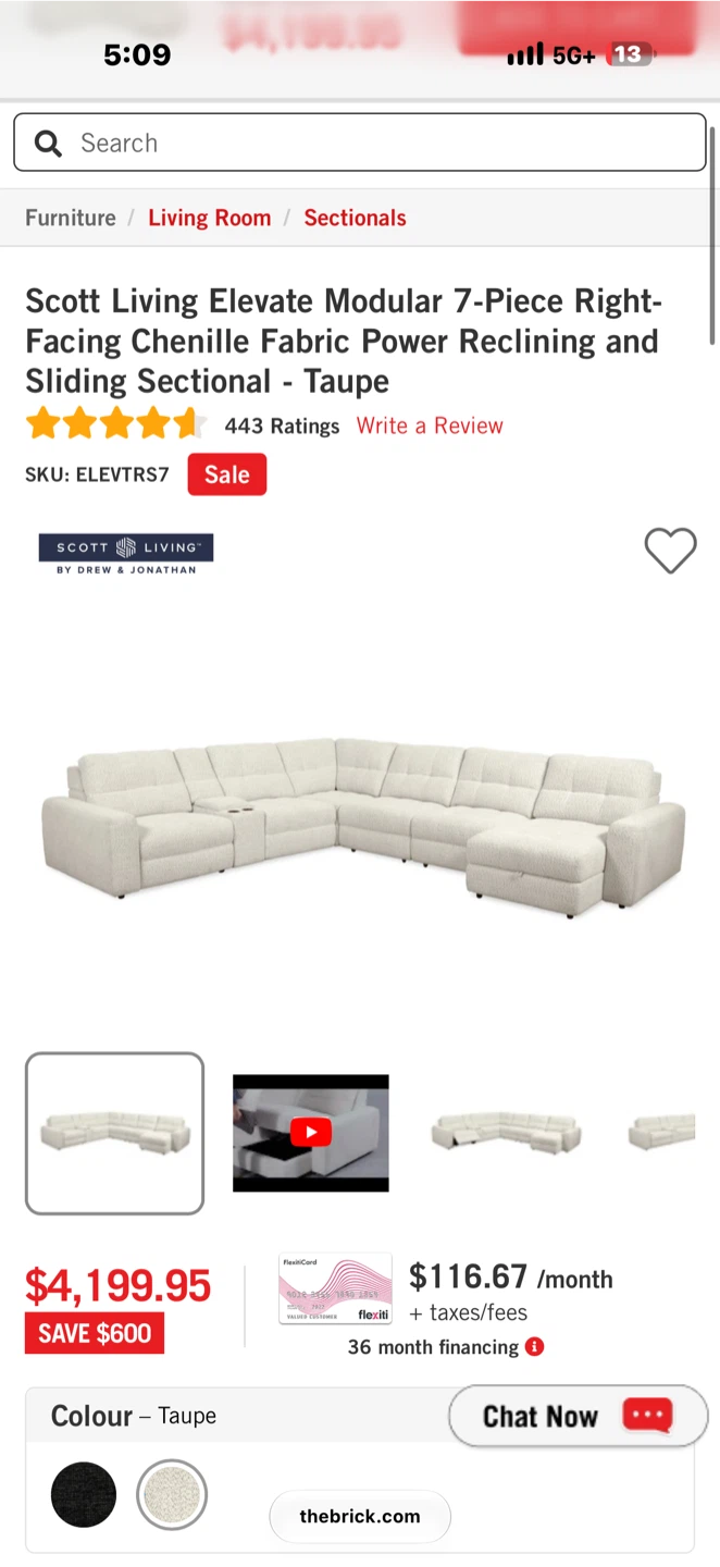 7 piece chenille sectional - photo 5