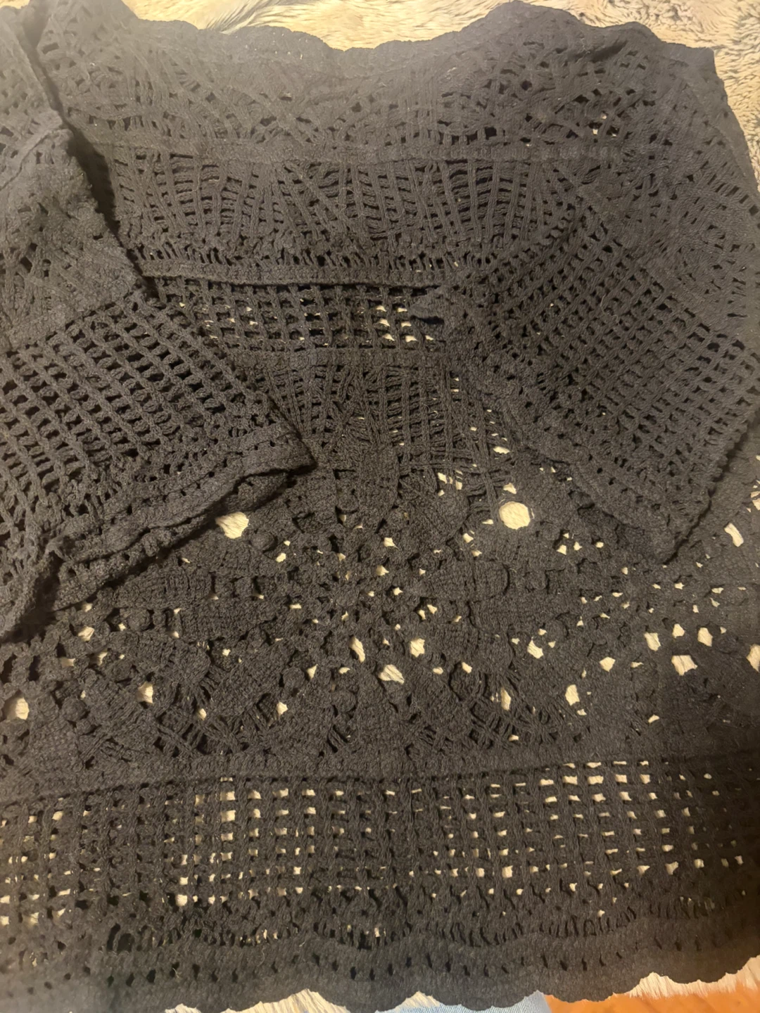 a.n.a  Black Crochet Top - photo 4