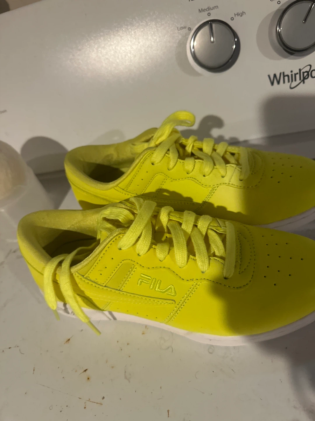 Fila Neon Yellow Sneakers