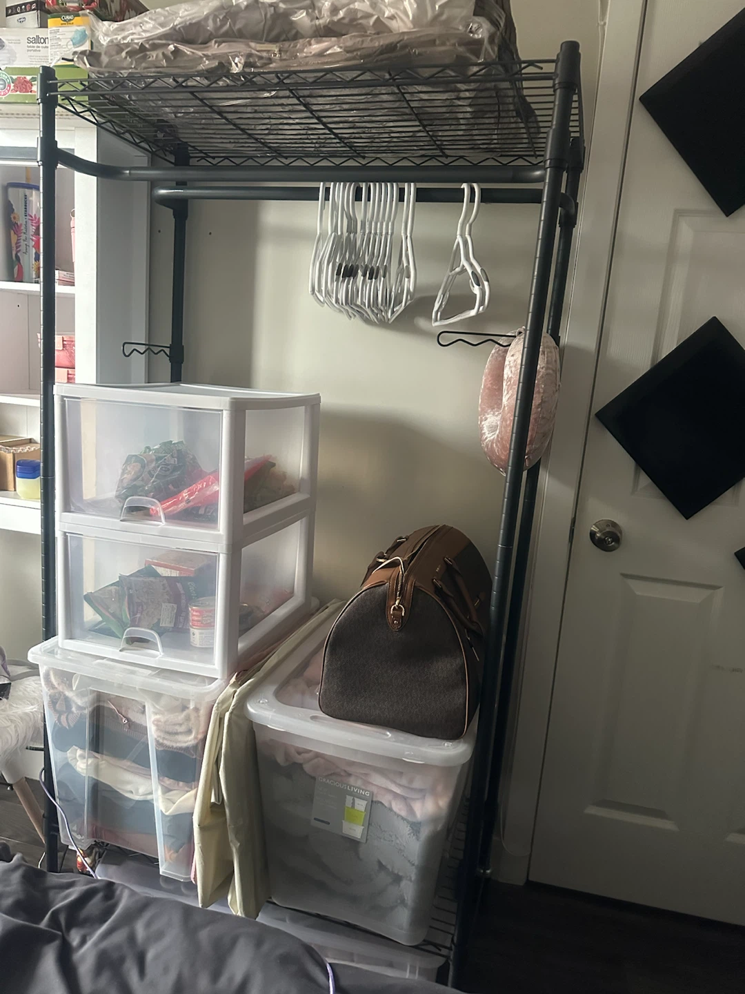 Black Metal Garment Rack