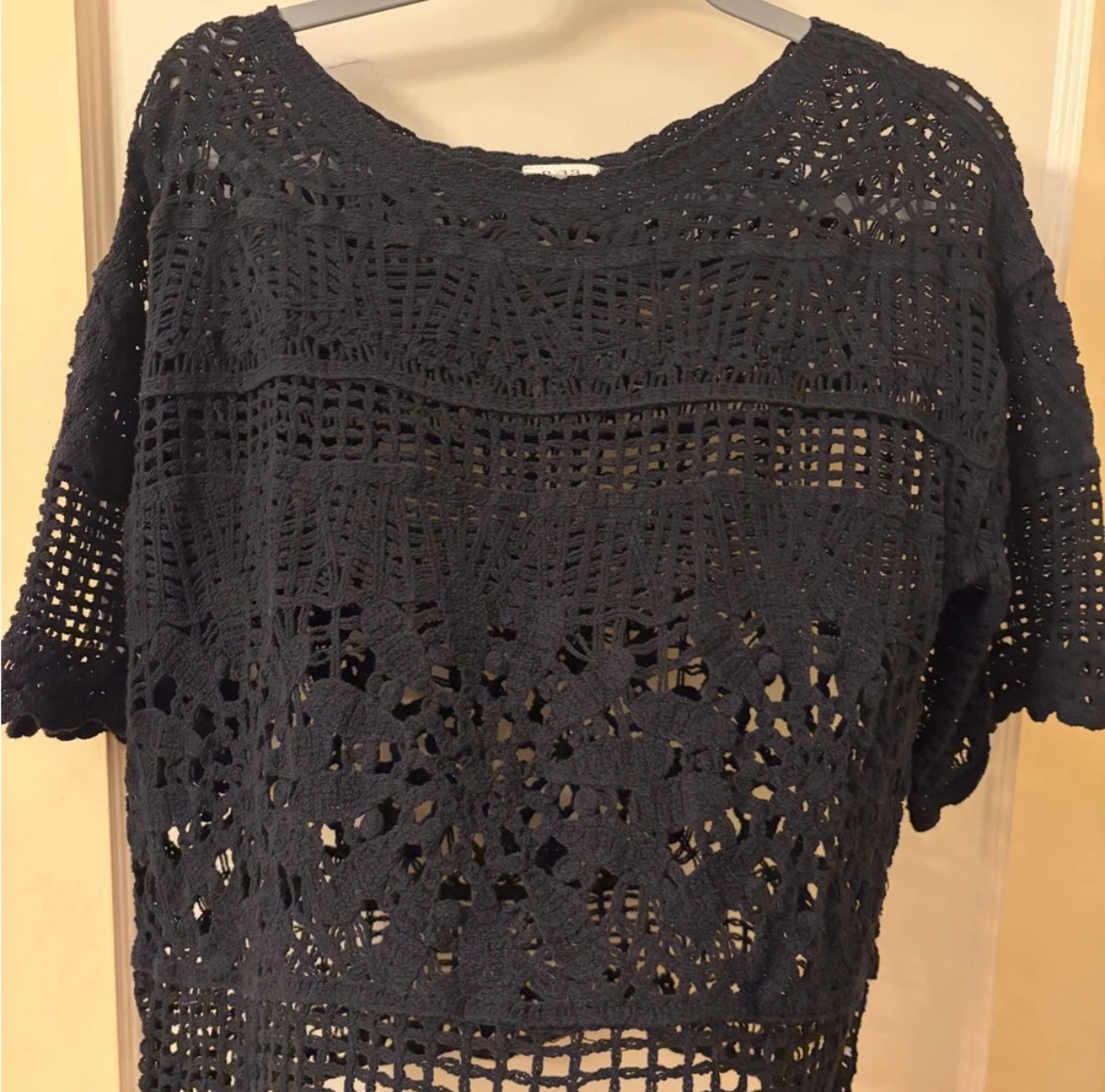 a.n.a  Black Crochet Top - photo 2