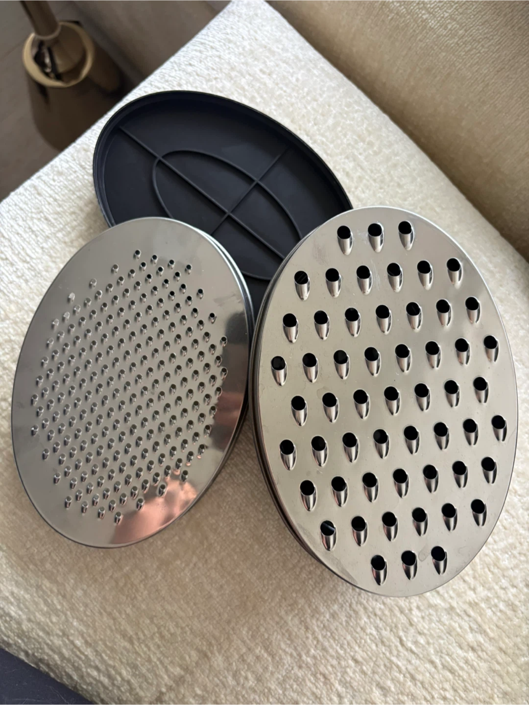 Oval Kitchen Grater with Storage Container
