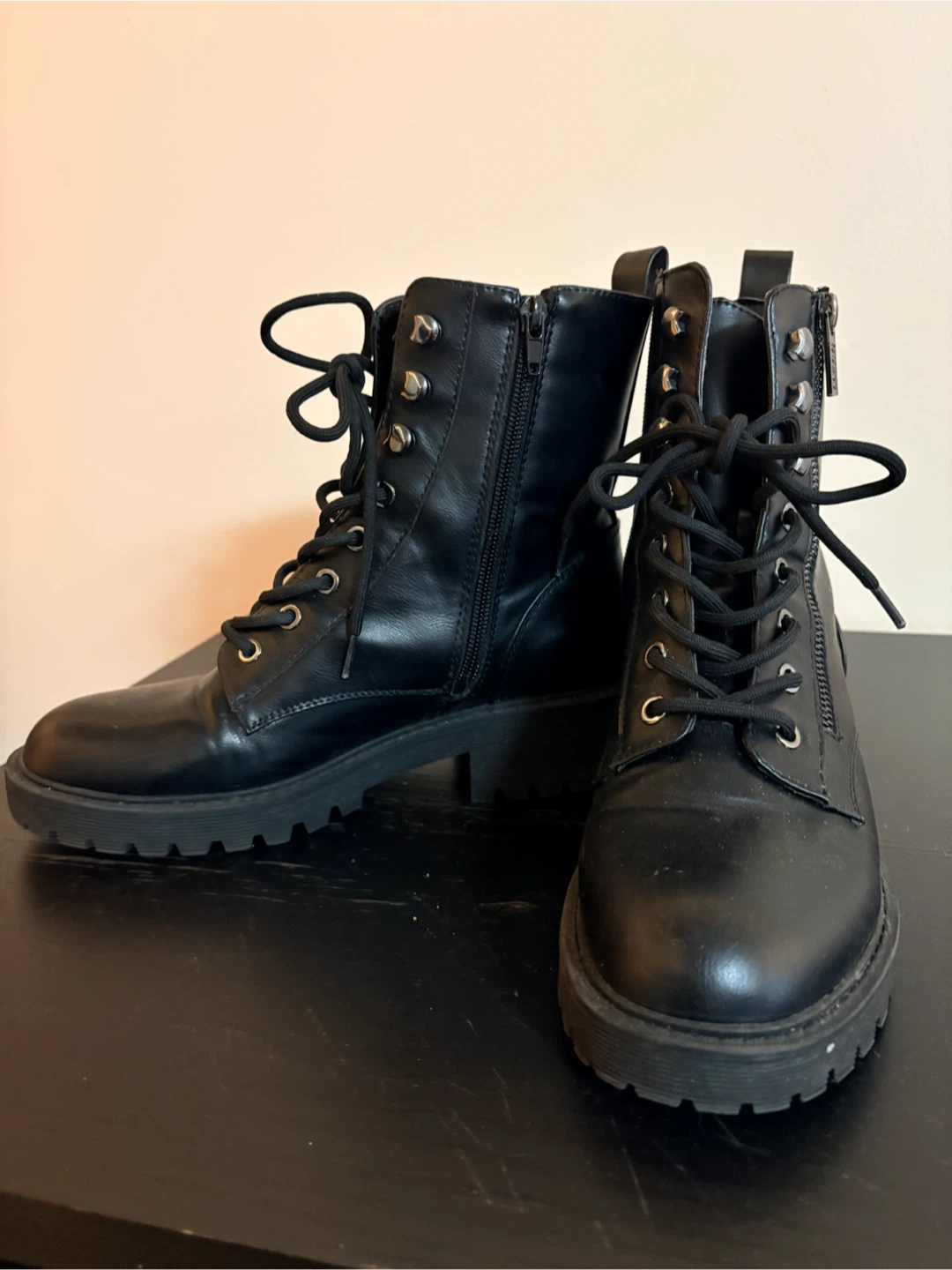 Guess Black Combat Boots