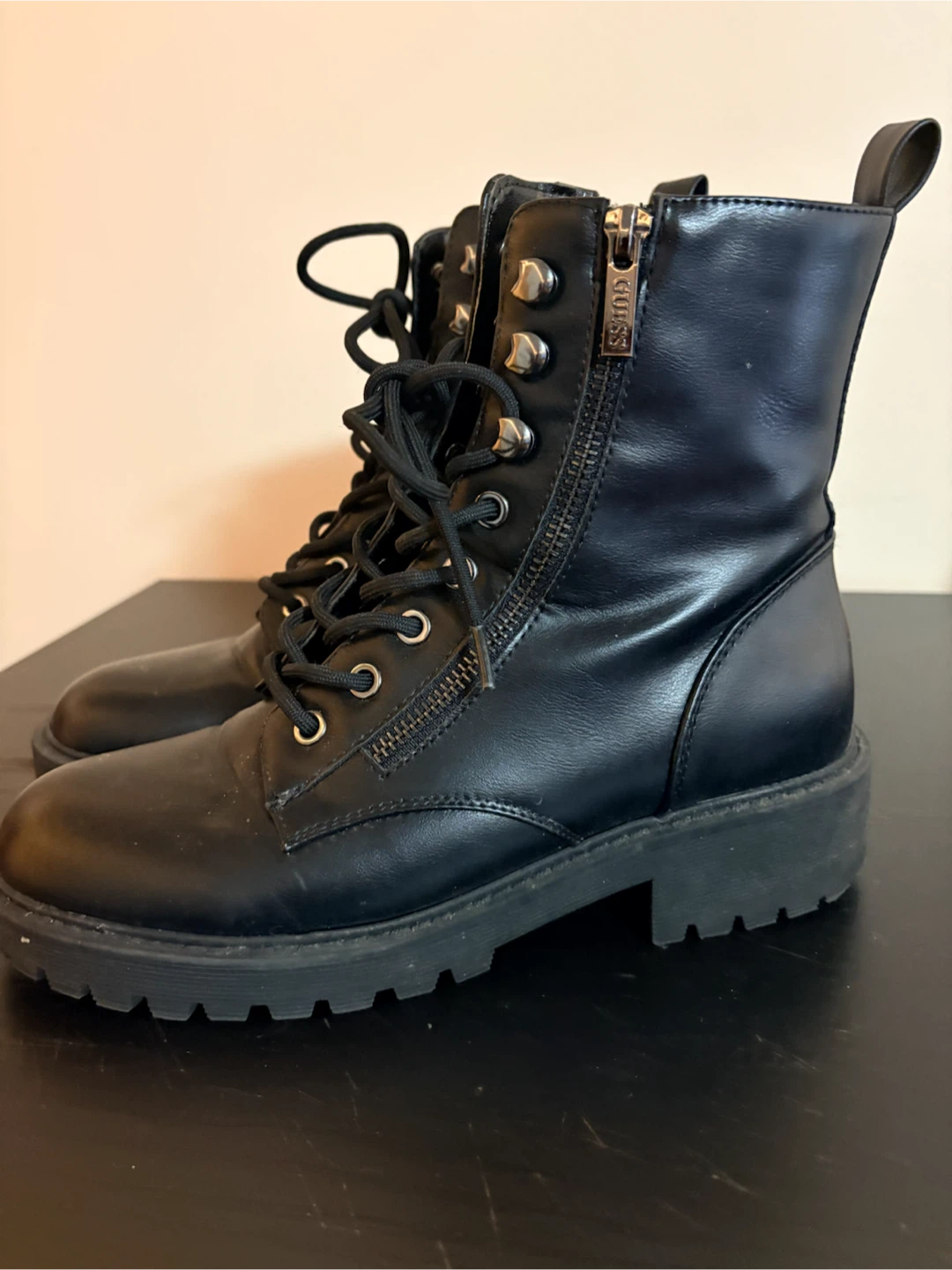 Guess Black Combat Boots - photo 2