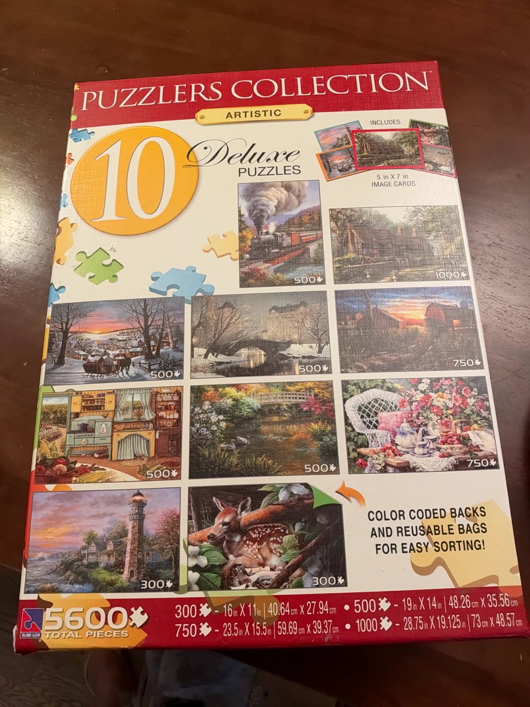 Sure-Lox Puzzlers Collection 10 Deluxe Puzzles
