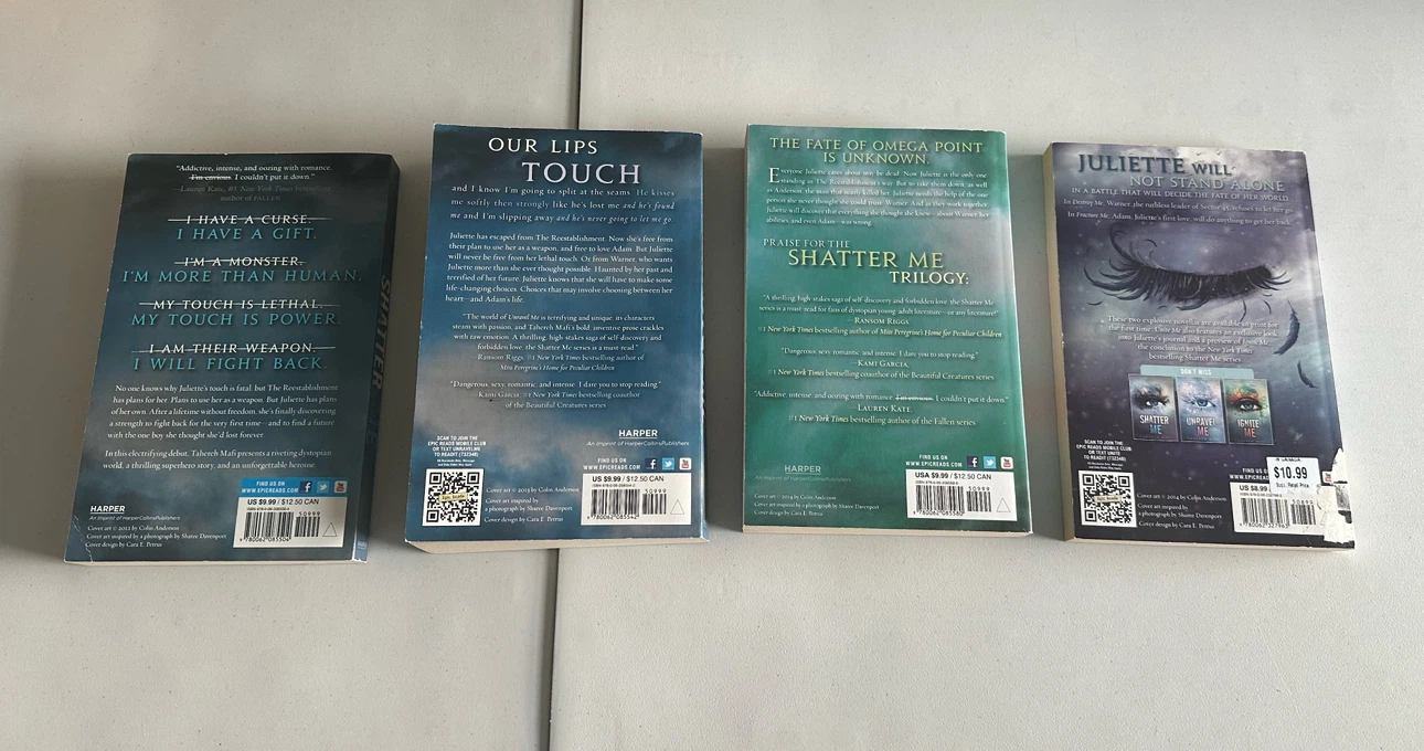 Shatter Me Series by Tahereh Mafi - 4 Book Set - photo 2