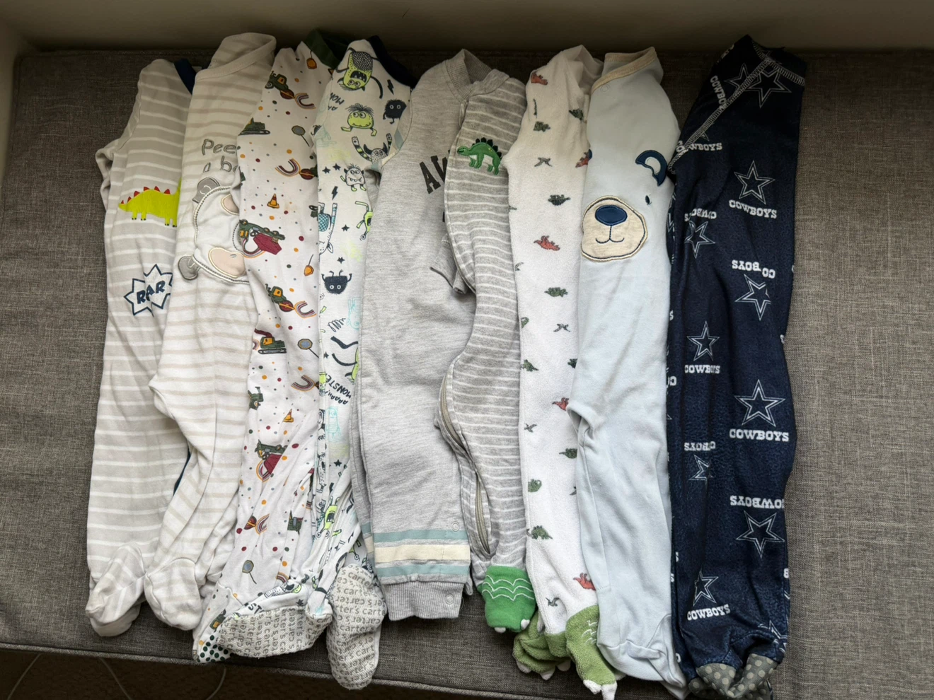 Baby Sleepers - Assorted 6-12 Months Baby Boy Clothes