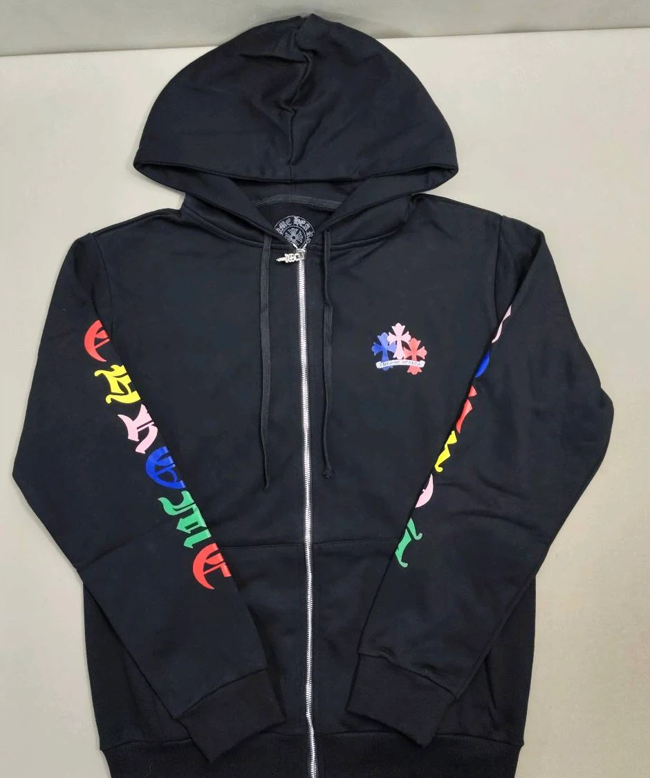 Chrome Hearts Multi-Colour Cross Zip Hoodie