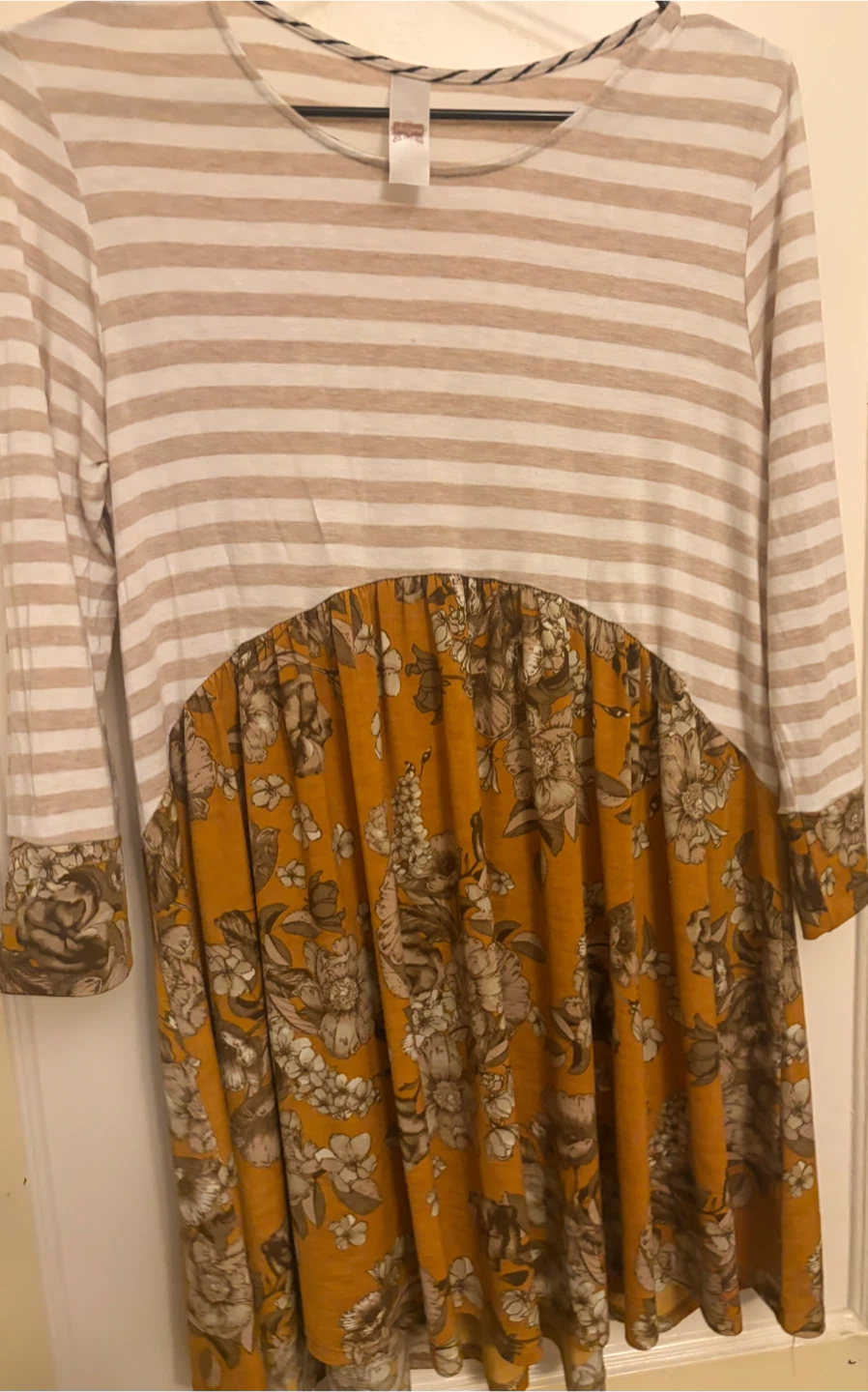 Jules & James Floral Stripe Long Sleeve Tunic - photo 3