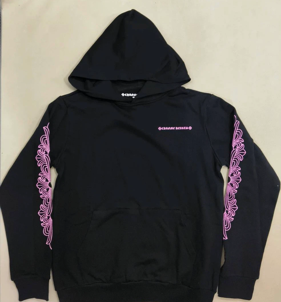 Chrome Hearts Hoodie Black and Pink