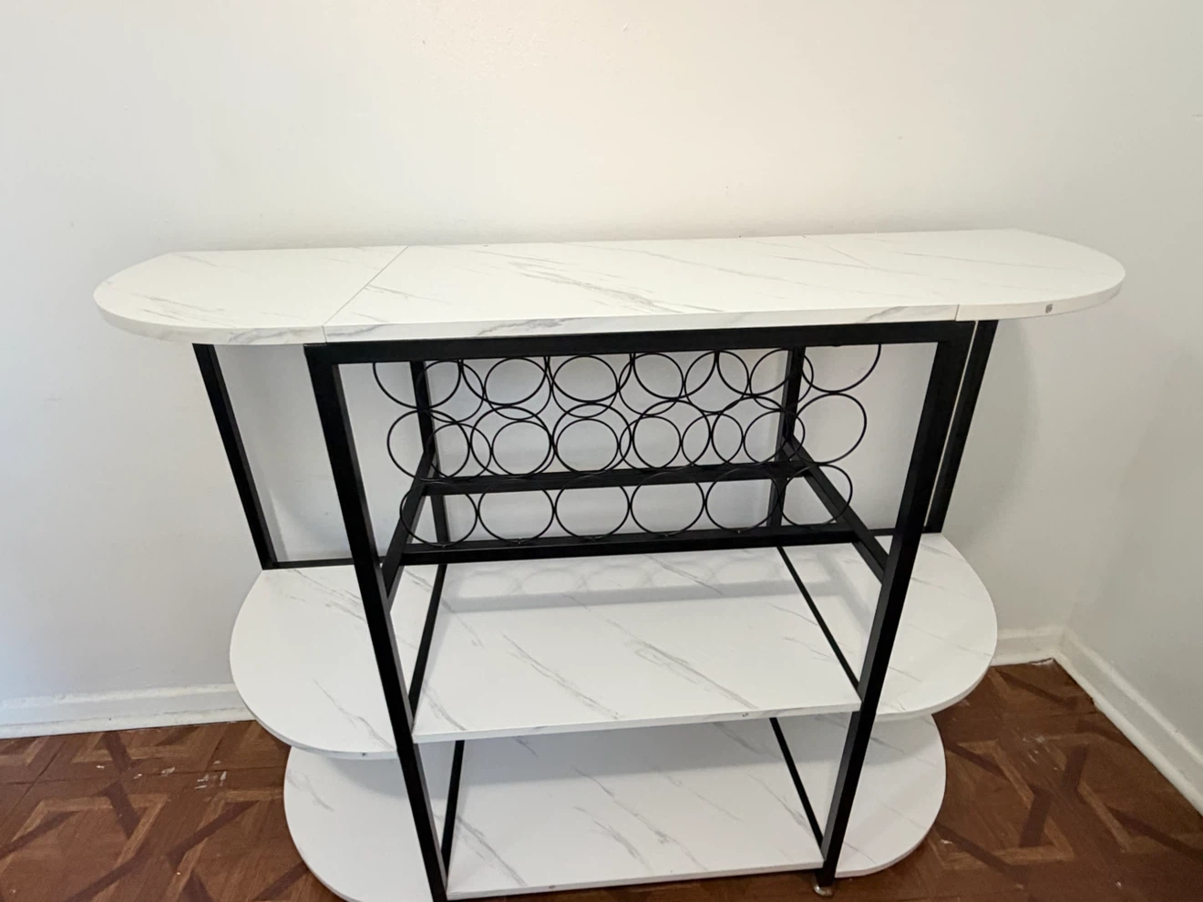 Faux Marble Wine Bar Cabinet - photo 5