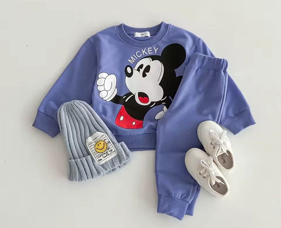 Mickey Mouse purple outfit set size 80