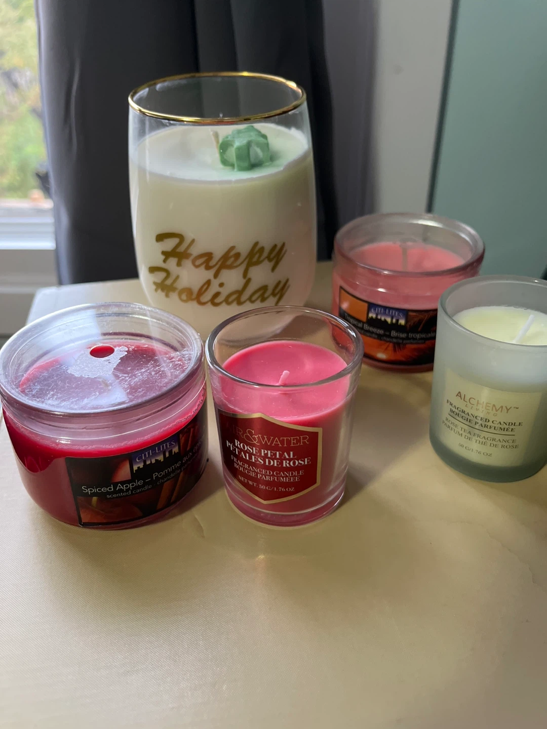 Assorted Scented Candles, Set of 5