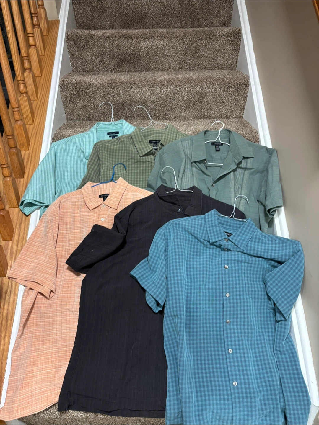 Set of 6 Men's Short-Sleeve Button-Down Shirts - photo 2