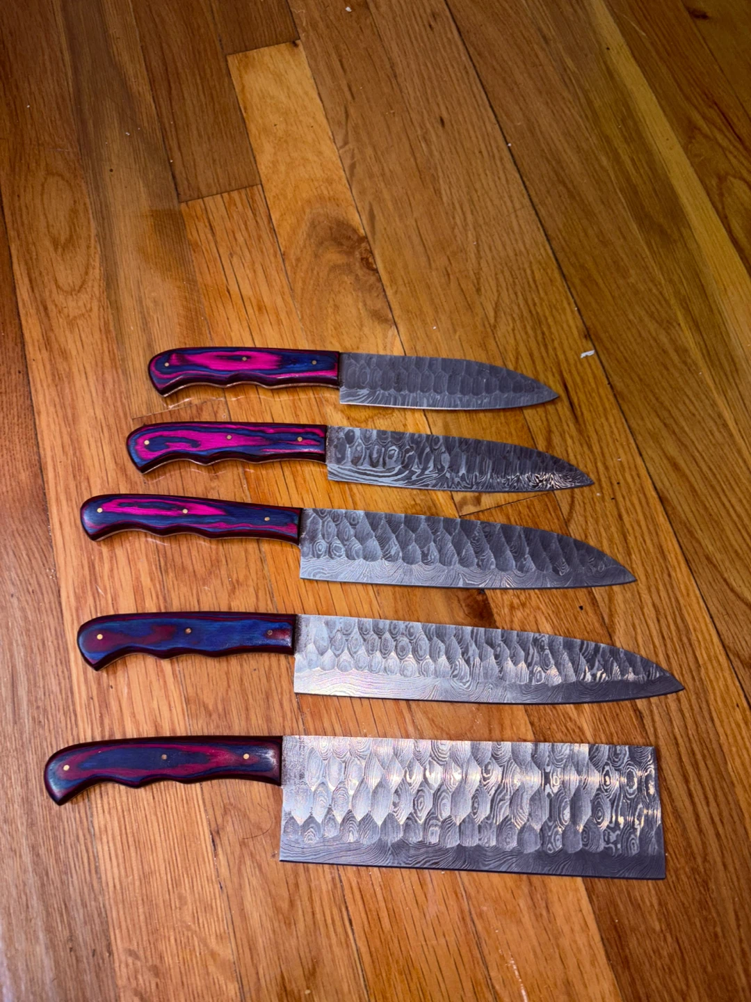 5-Piece Damascus Kitchen Knife Set
