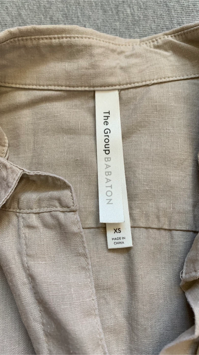 The Group BABATON Linen Button-Down Shirt - Size XS - photo 3