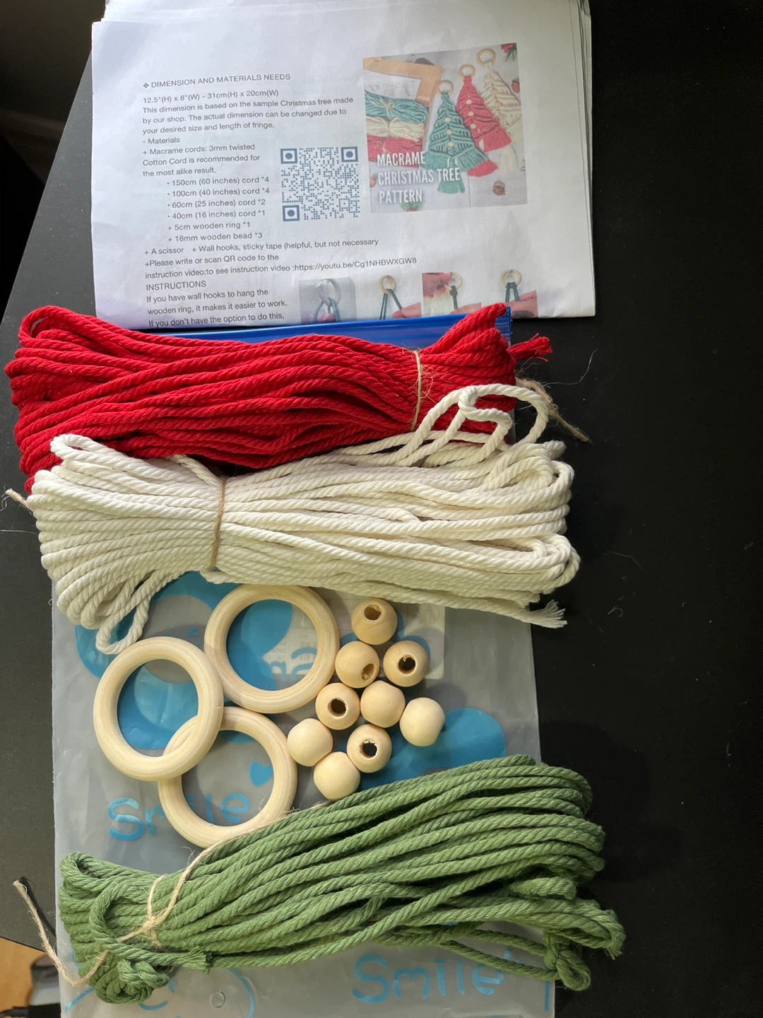 Macrame Christmas Tree DIY Kit