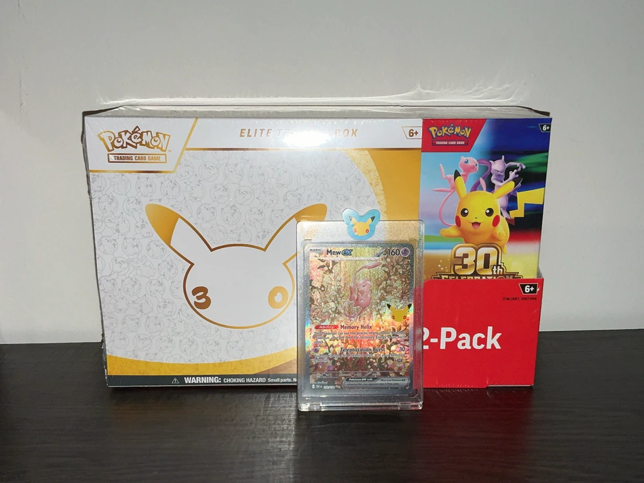 Pokemon Celebrations 2 pack bundle + Mew ex Card