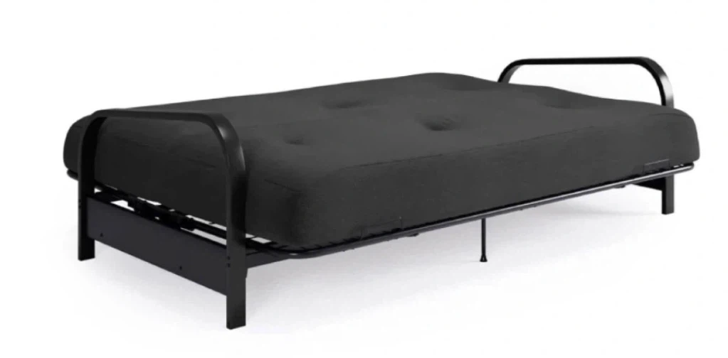 Black Metal Futon with mattress