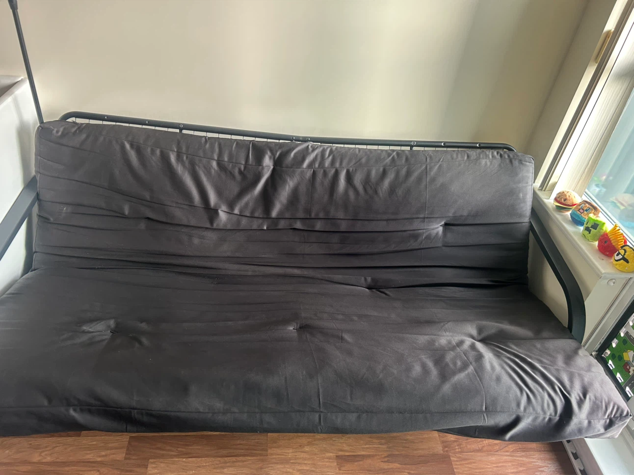 Black Metal Futon with mattress - photo 4