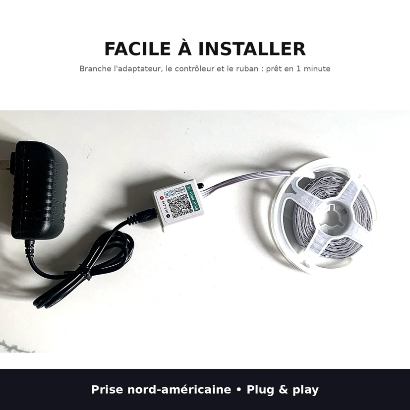 5m RGB LED Strip Light with Remote and Bluetooth - photo 3
