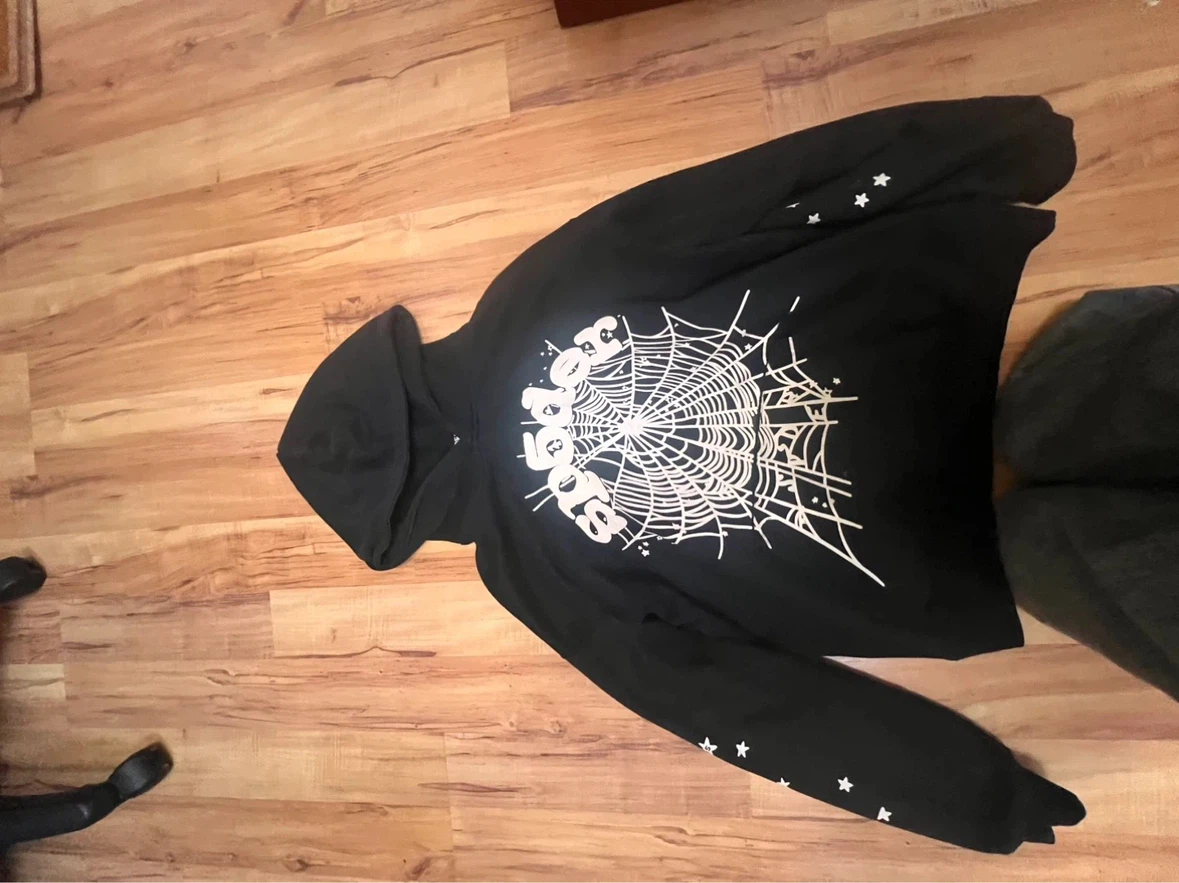SP5DER Black Hoodie