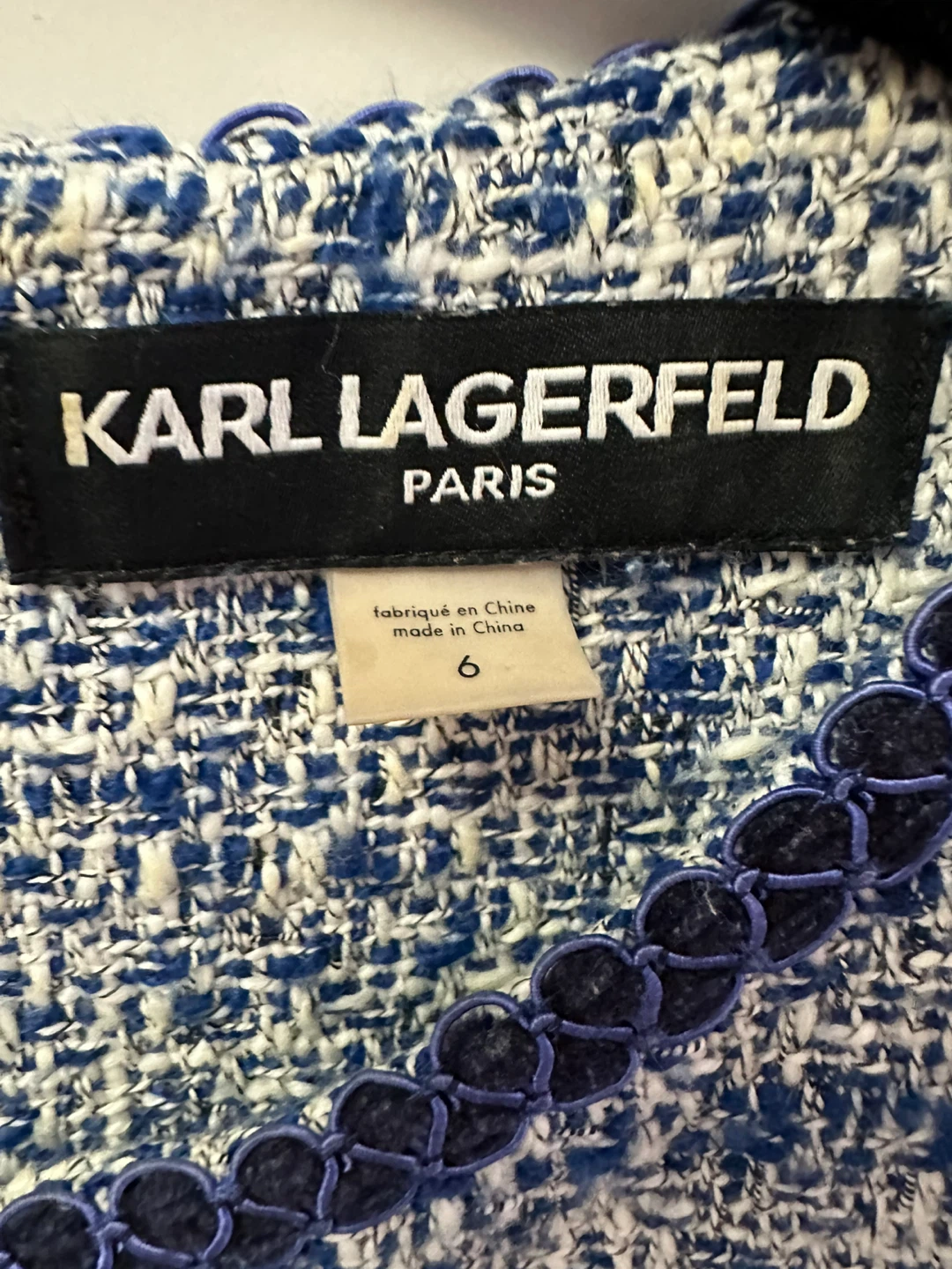 Karl Lagerfeld Paris Tweed Dress - Size 6 - photo 3