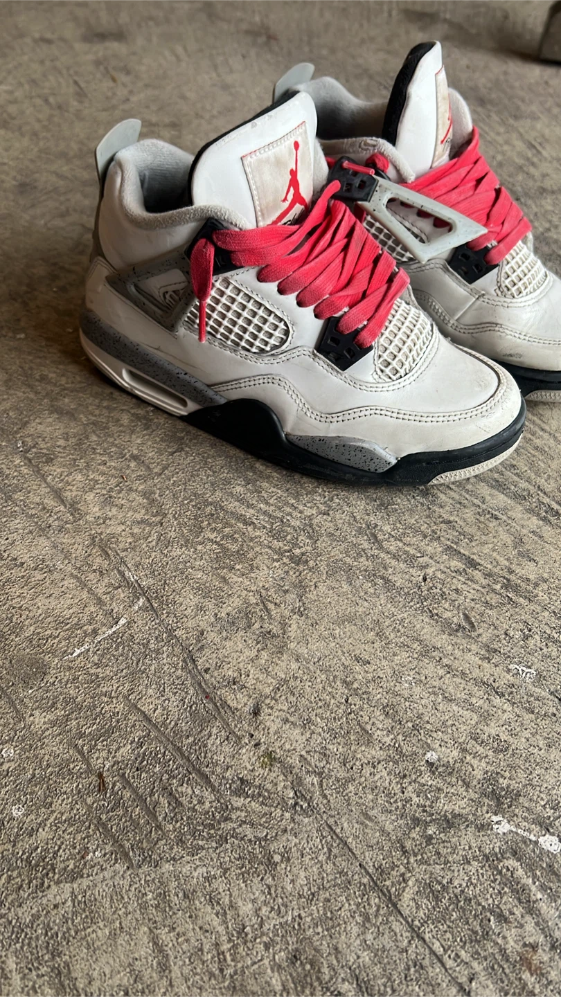 Air Jordan 4 White Cement size 4.5 kids