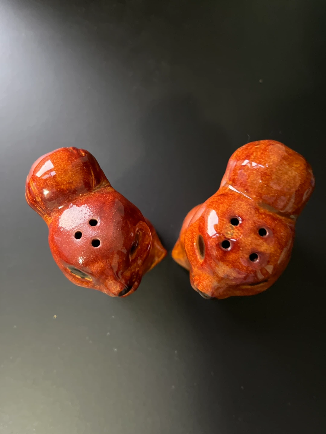 Vintage Ceramic Squirrel Salt and Pepper Shakers - photo 2