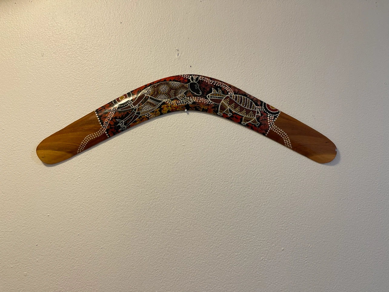 Aboriginal Dot Art Wooden Boomerang