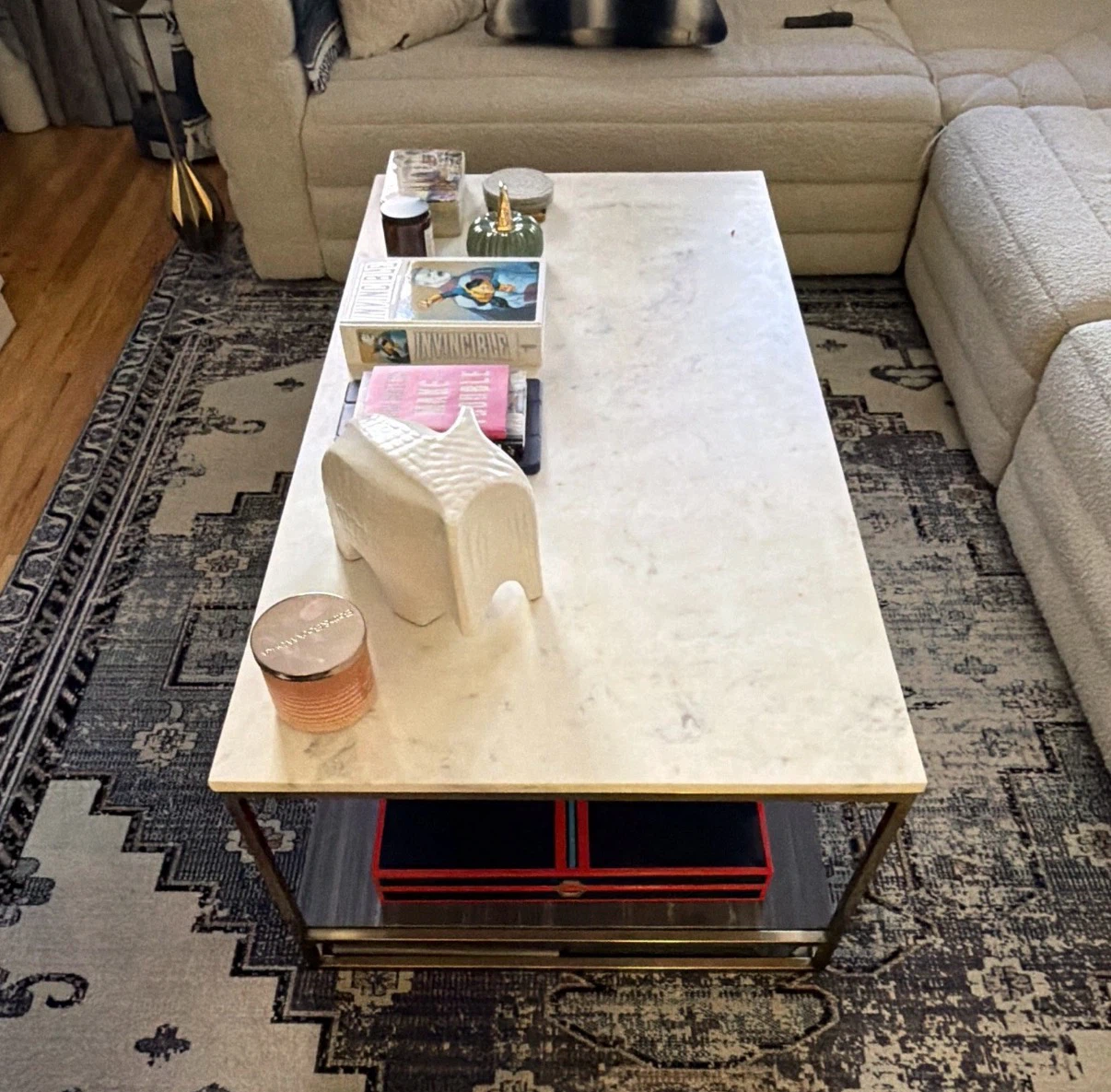CB2 Marble Top Coffee Table - photo 2
