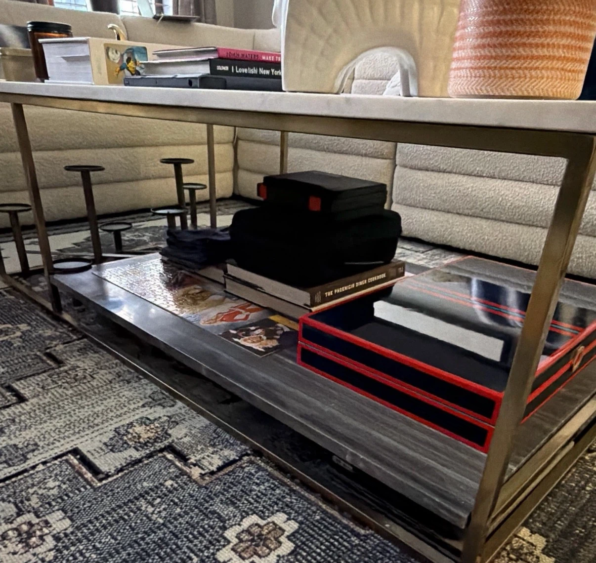 CB2 Marble Top Coffee Table - photo 3