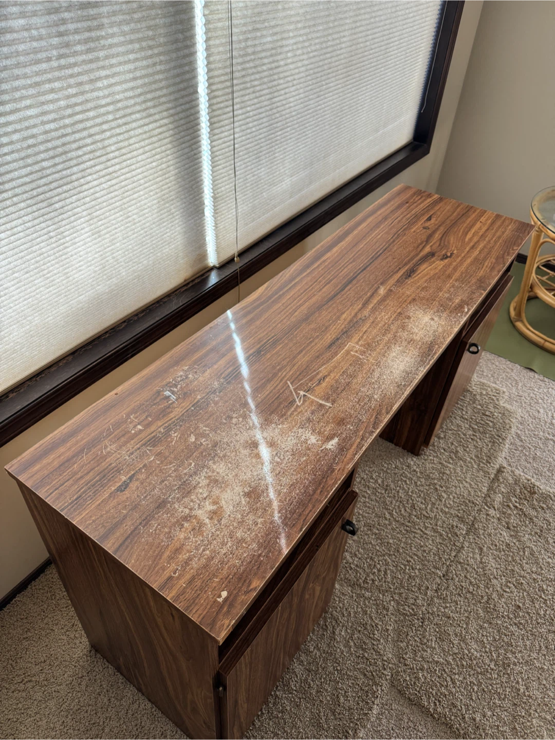 Wooden Office Desk with Storage - photo 2