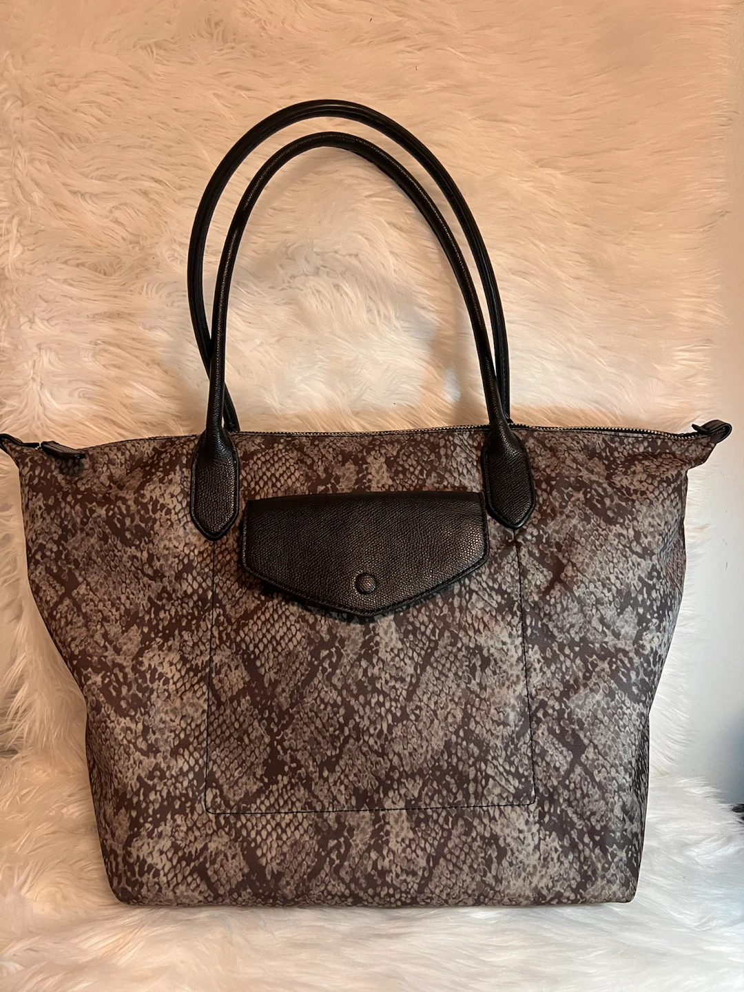 Banana Republic Snakeskin Pattern Tote