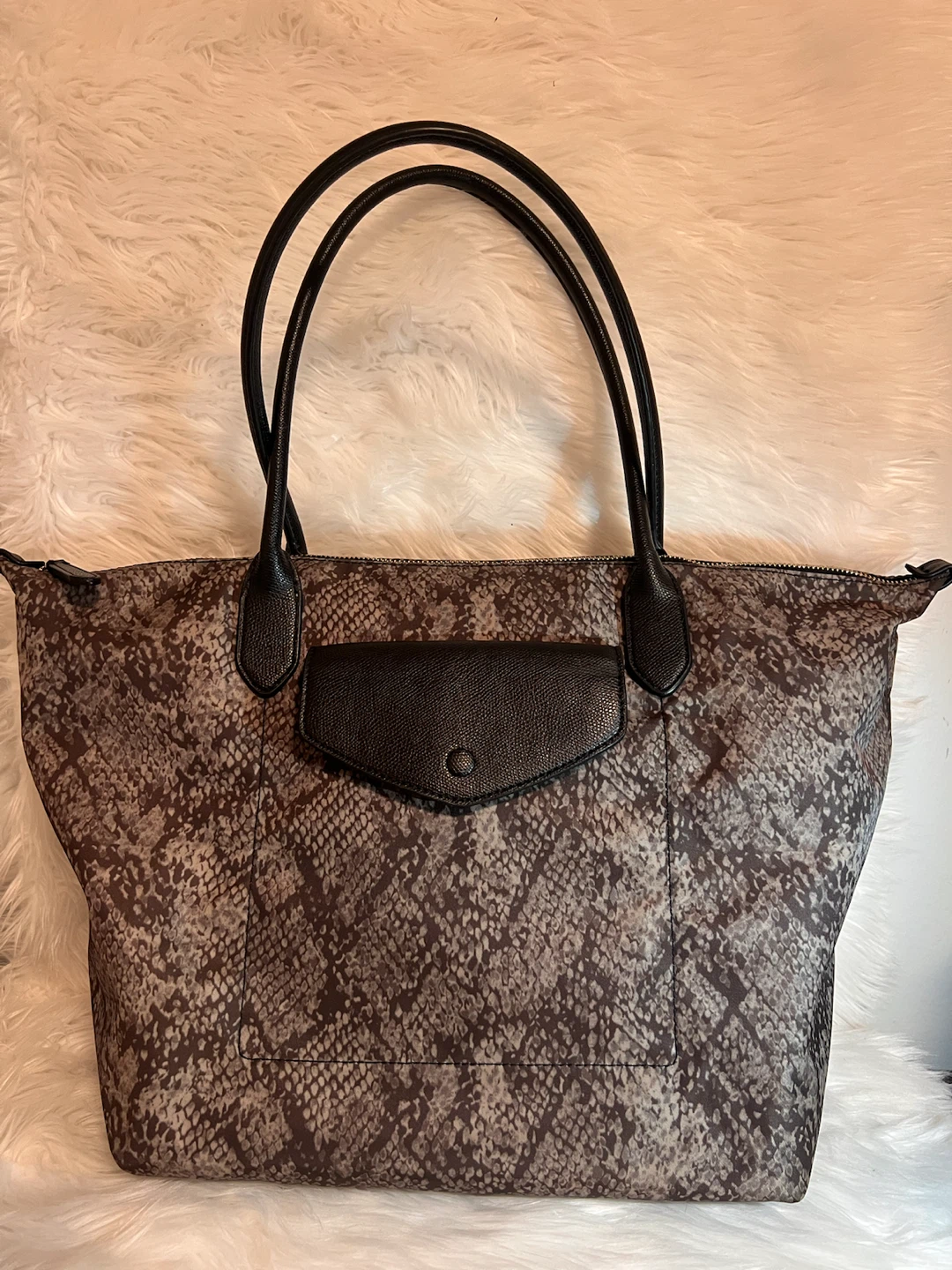 Banana Republic Snakeskin Pattern Tote - photo 2
