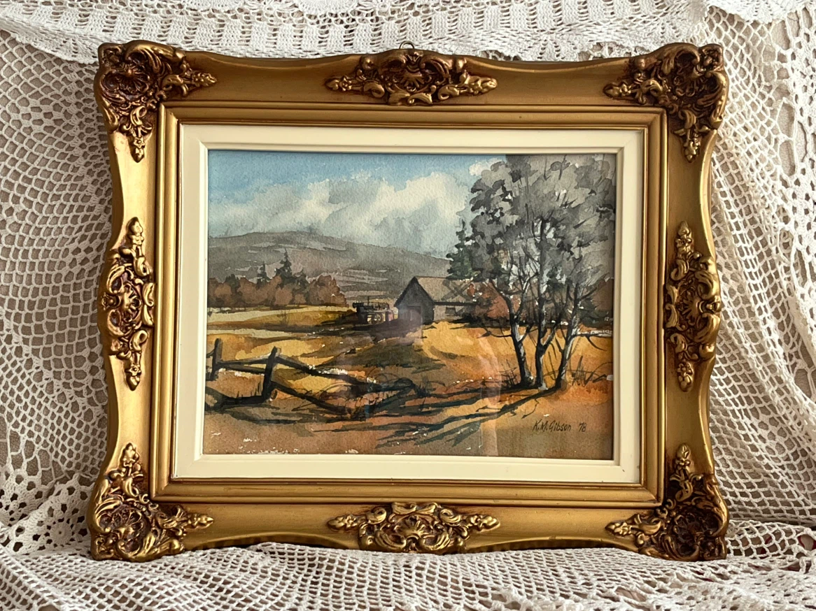 Art- Original Art- 1978 Watercolor Painting by K.M.Gibson