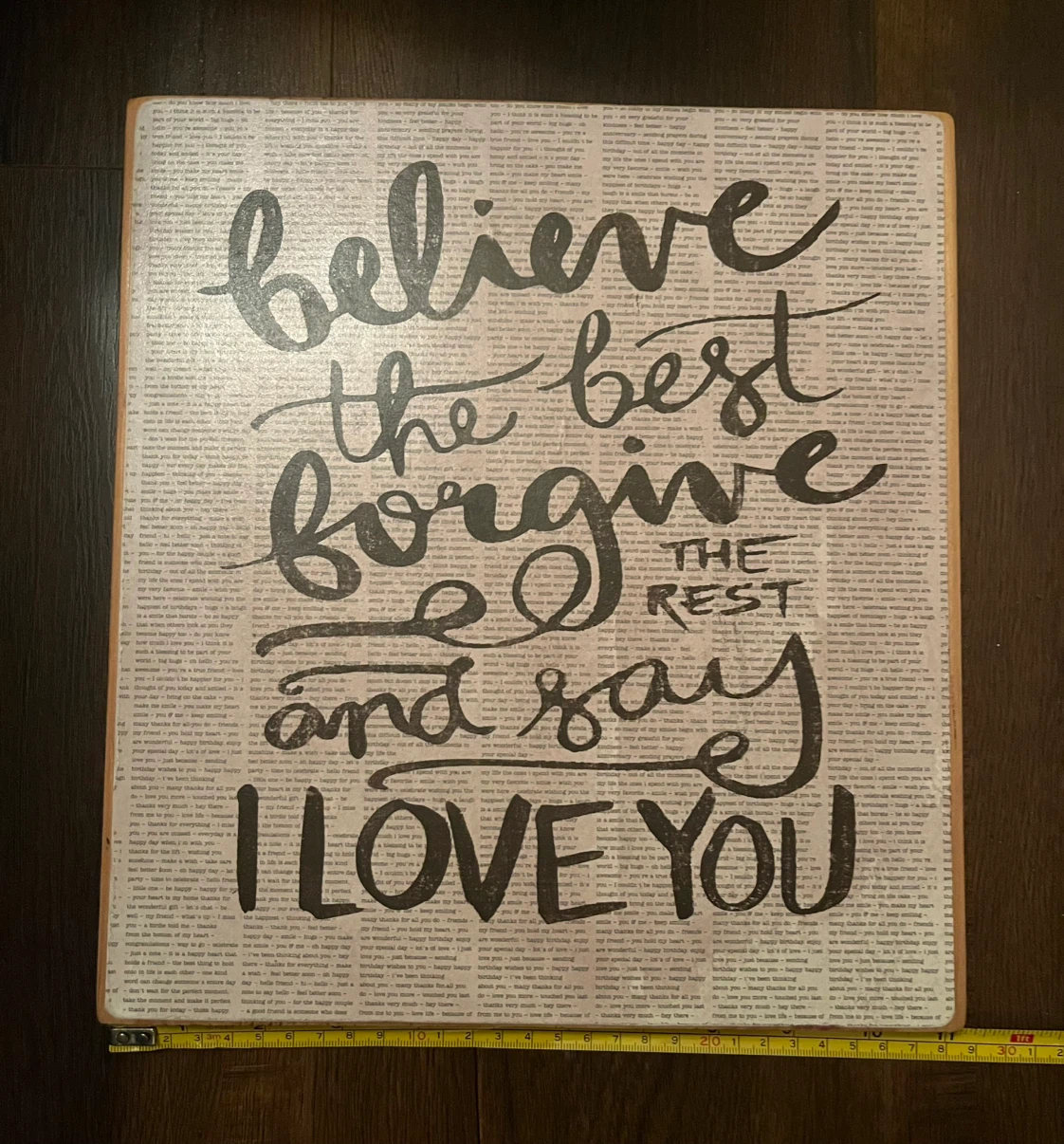 Handmade Sign