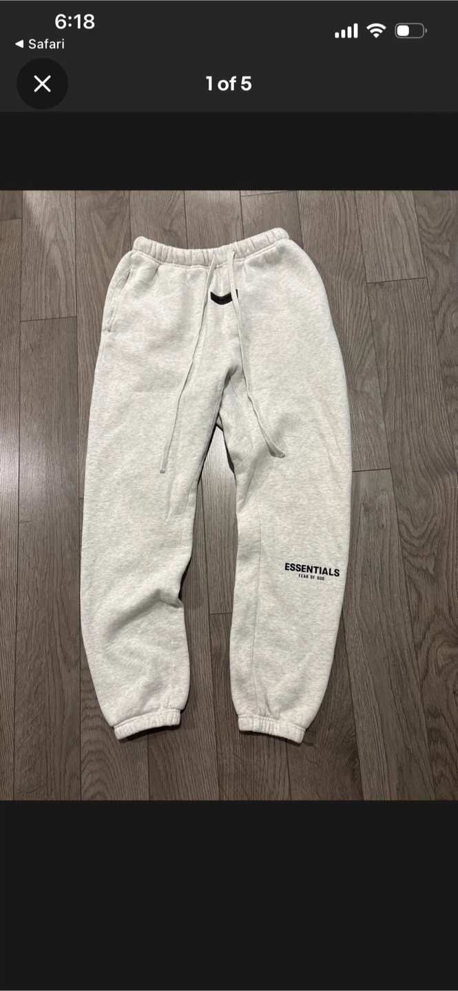 Essentials FOG sweatpants light oatmeal